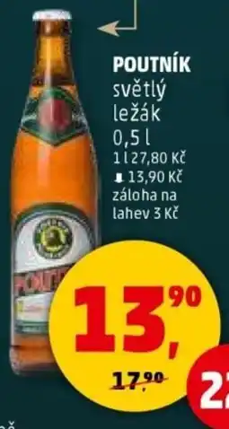 Penny Market Poutník světlý ležák nabídka