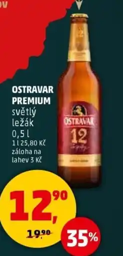 Penny Market Ostravar premium světlý ležák nabídka