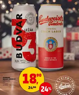 Penny Market Budweiser budvar, budvar 33 světlý ležák nabídka