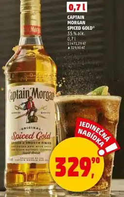 Penny Market Captain morgan spiced gold nabídka