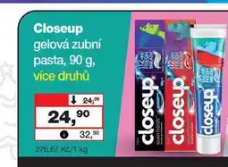 Barvy a laky drogerie Closeup gelová zubní pasta, 90 g nabídka