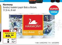Barvy a laky drogerie Harmony 3vrstvý toaletní papír Bob a Bobek 17,5 m, 8 rolí nabídka