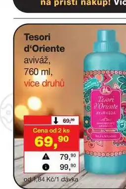 Barvy a laky drogerie Tesori d'Oriente aviváž, 760 ml nabídka