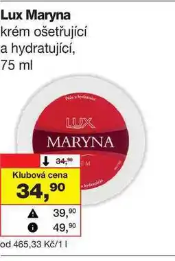 Barvy a laky drogerie Lux Maryna krém ošetřující a hydratující, 75 ml nabídka