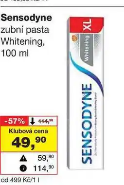 Barvy a laky drogerie Sensodyne zubní pasta Whitening, 100 ml nabídka