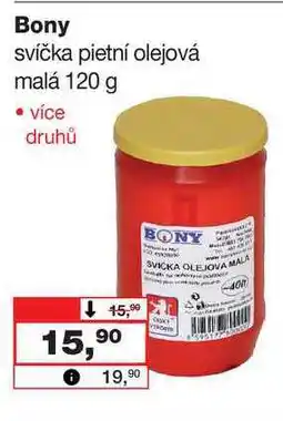 Barvy a laky drogerie Bony svíčka pietní olejová malá 120 g nabídka