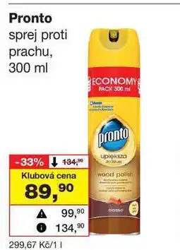 Barvy a laky drogerie Pronto sprej proti prachu, 300 ml nabídka