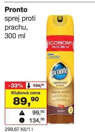 Barvy a laky drogerie Pronto sprej proti prachu, 300 ml nabídka