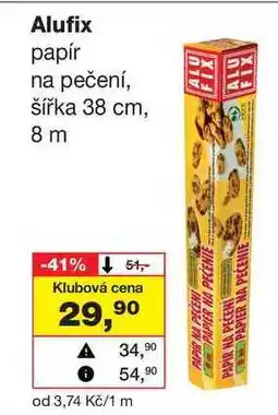 Barvy a laky drogerie Alufix papír na pečení, šířka 38 cm, 8 m nabídka