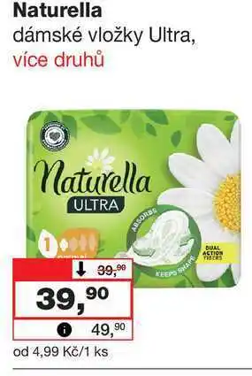 Barvy a laky drogerie Naturella dámské vložky Ultra, více druhů nabídka