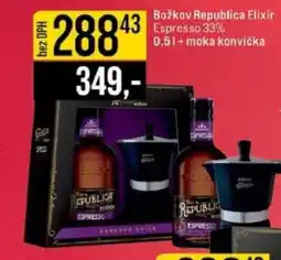 Jip Božkov Republica Elixir Espresso 33% nabídka