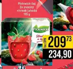 Jip Pickwick čaj 3x ovocný +hrnek jahoda nabídka