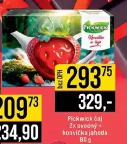 Jip Pickwick čaj 2x ovocný + konvička jahoda nabídka