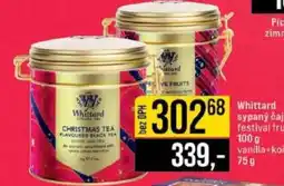 Jip Whittard sypaný čaj nabídka