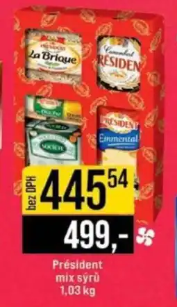 Jip Président mix sýrů nabídka