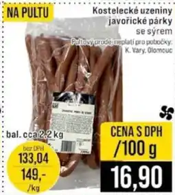 Jip Kostelecké uzeniny javořické párky nabídka