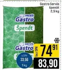 Jip Gastro Servis špenát nabídka