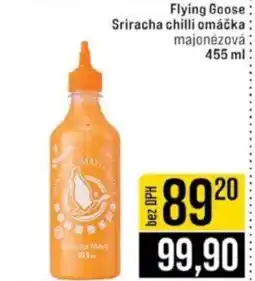 Jip Flying Goose Sriracha chilli omáčka nabídka