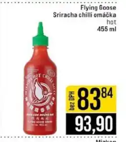 Jip Flying Goose Sriracha chilli omáčka hot nabídka