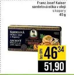 Jip Franz Josef Kaiser sardelová očka v oleji nabídka