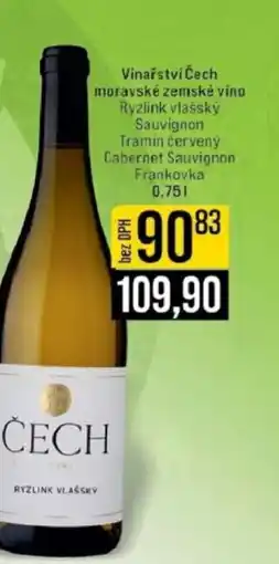 Jip Vinařství Čech moravské zemské víno nabídka