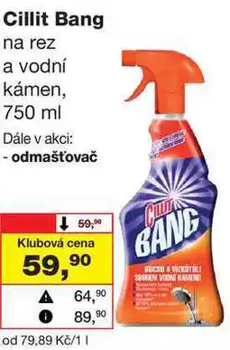 Barvy a laky drogerie Cillit Bang na rez a vodní kámen, 750 ml nabídka
