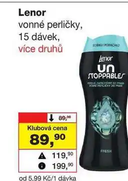 Barvy a laky drogerie Lenor vonné perličky, 15 dávek nabídka
