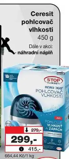 Barvy a laky drogerie Ceresit pohlcovač vlhkosti 450 g nabídka