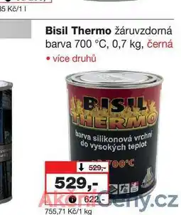 Barvy a laky drogerie Bisil Thermo žáruvzdorná barva 700 °C, 0,7 kg nabídka
