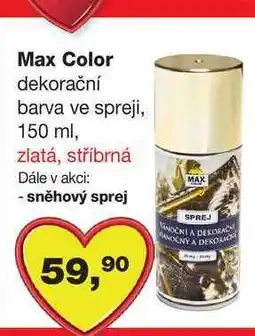 Barvy a laky drogerie Max Color dekorační barva ve spreji, 150 ml nabídka