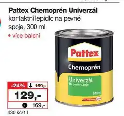 Barvy a laky drogerie Pattex Chemoprén Univerzál kontaktní lepidlo na pevné spoje, 300 ml nabídka