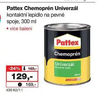 Pattex Chemoprén Univerzál kontaktní lepidlo na pevné spoje, 300 ml