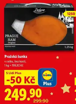Lidl Pražská šunka, 1250 g nabídka