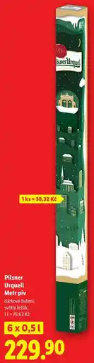Lidl Pilsner Urquell Metr piv, 6x 0,5 l nabídka