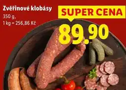 Lidl Zvěřinové klobásy, 350 g nabídka