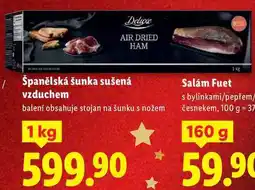 Lidl Španělská šunka sušená vzduchem, 1 kg nabídka