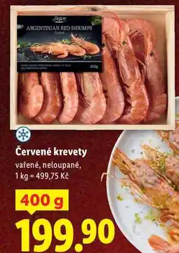 Lidl Červené krevety, 400 g nabídka