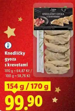 Lidl Knedlíčky gyoza s krevetami, 154 g/170 g nabídka