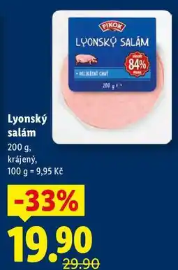 Lidl Lyonský salám, 200 g nabídka