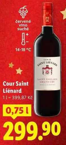 Lidl Cour Saint Liénard, 0,75 l nabídka