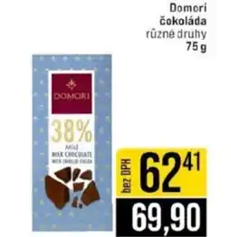 Jip Domori čokoláda nabídka