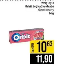 Jip Wrigley's Orbit žvýkačky dražé nabídka