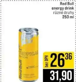 Jip Red Bull energy drink nabídka
