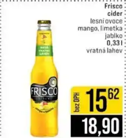 Jip Frisco cider nabídka