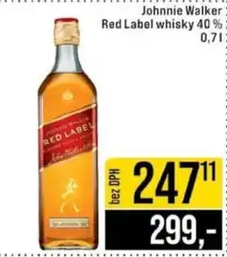 Jip Johnnie Walker Red Label whisky 40% nabídka