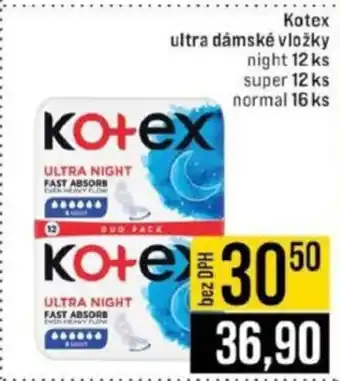 Jip Kotex ultra dámské vložky nabídka