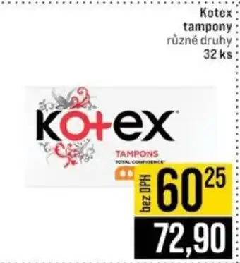 Jip Kotex tampony nabídka