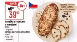 Globus Vánočka s rozinkami a mandlemi nabídka