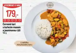 Globus Červené kari s kuřecím masem a jasmínovou rýží nabídka