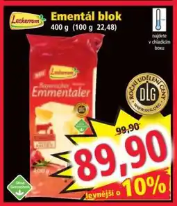 Norma Ementál blok nabídka